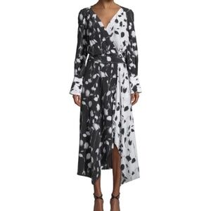 Equipment Neema Floral Midi Wrap Dress